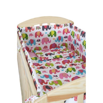 Lenjerie Elephant, roz, 3 piese, 120 x 60 cm Lenjerie Elephant, roz, 3 piese, 120 x 60 cm