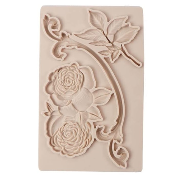 Forma prajituri 3D pasare, silicon, pentru decor fondant ciocolata, bej