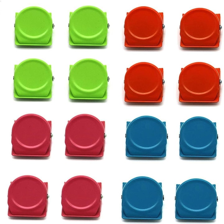 16 db-os mágneses kapcsos készlet, QttvbTna, többszínű