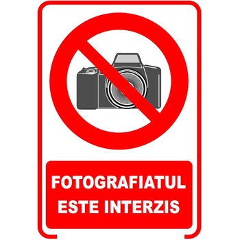 Set de 2 indicatoare A5 - fotografiatul interzis Set de 2 indicatoare A5 - fotografiatul interzis