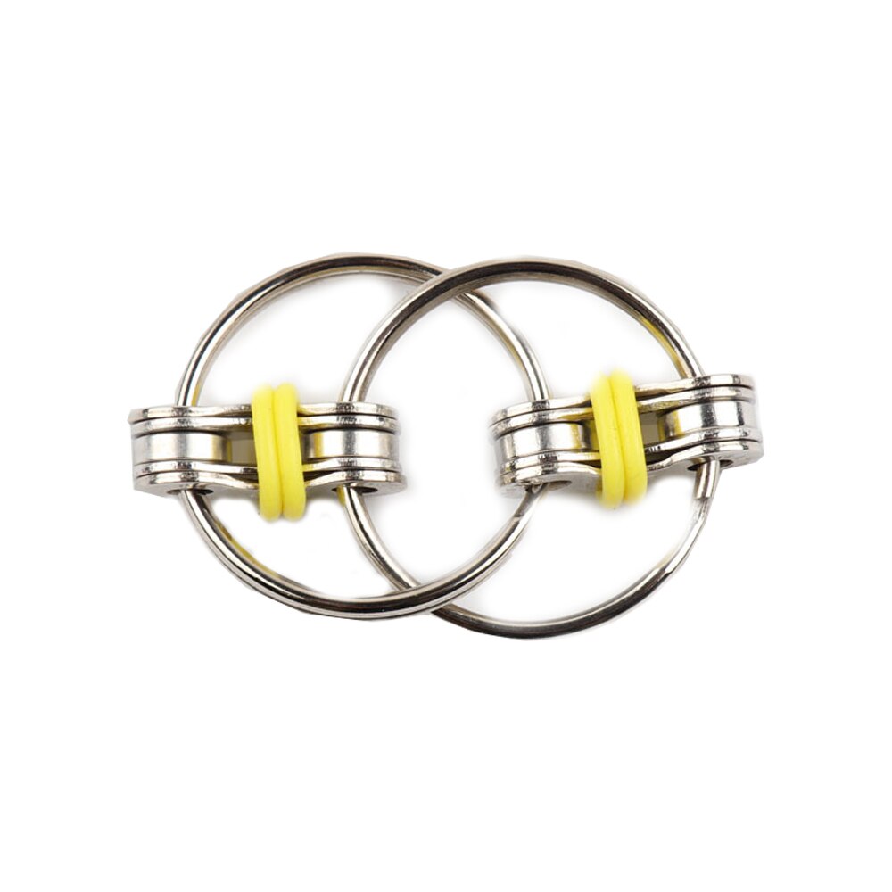 Jucarie Antistres Spinner Key Chain Fidget Yellow pentru copii si adulti - Undercover® Fidget