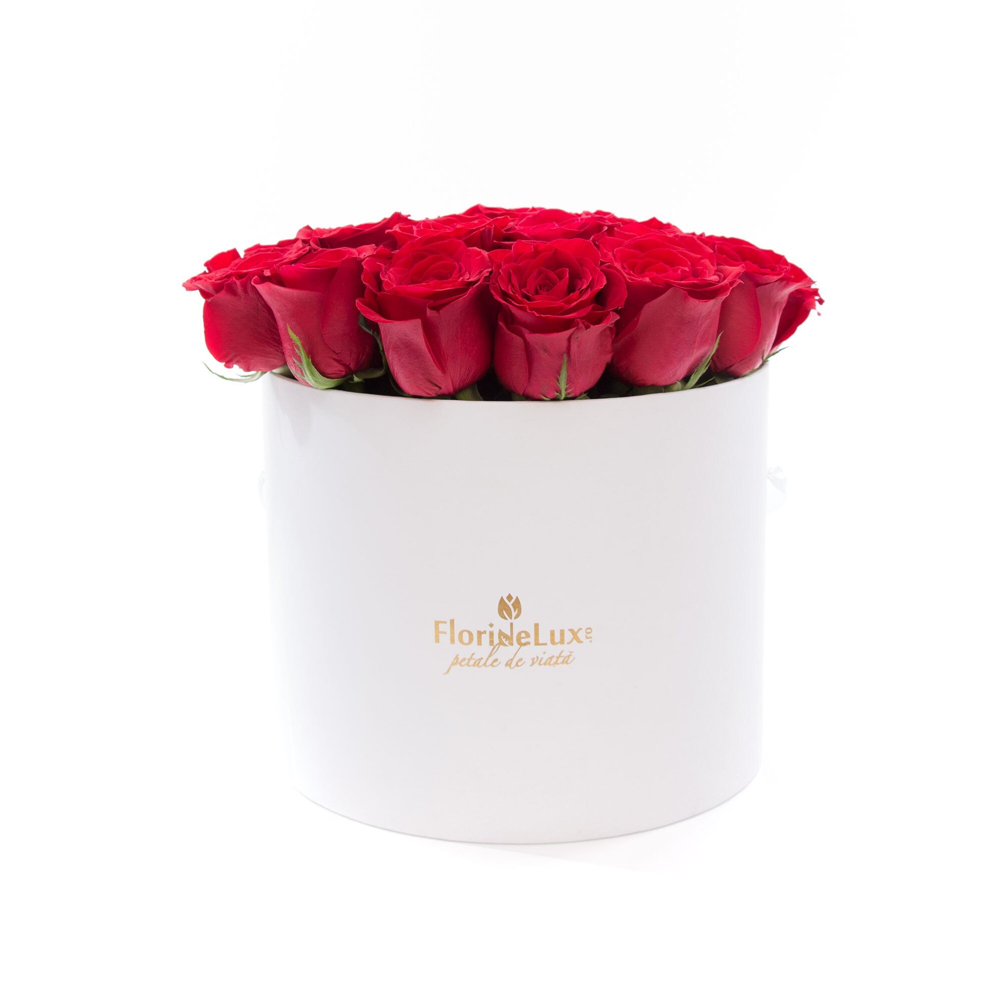 Cutie romantica trandafiri rosii