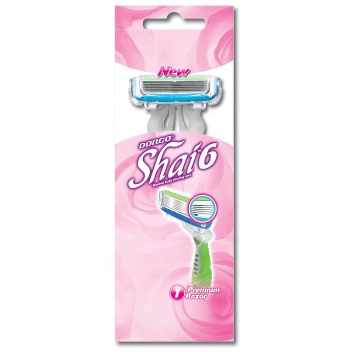 Aparat de ras cu 6 lame, Dorco, Banda cu extract de Aloe Vera