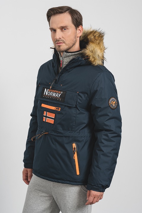 Geographical Norway, Axpedition kapucnis bélelt télikabát, Sötétkék