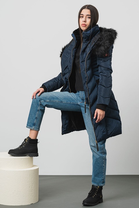 Geo Norway, Зимно яке Dolrie с колан, Тъмносин