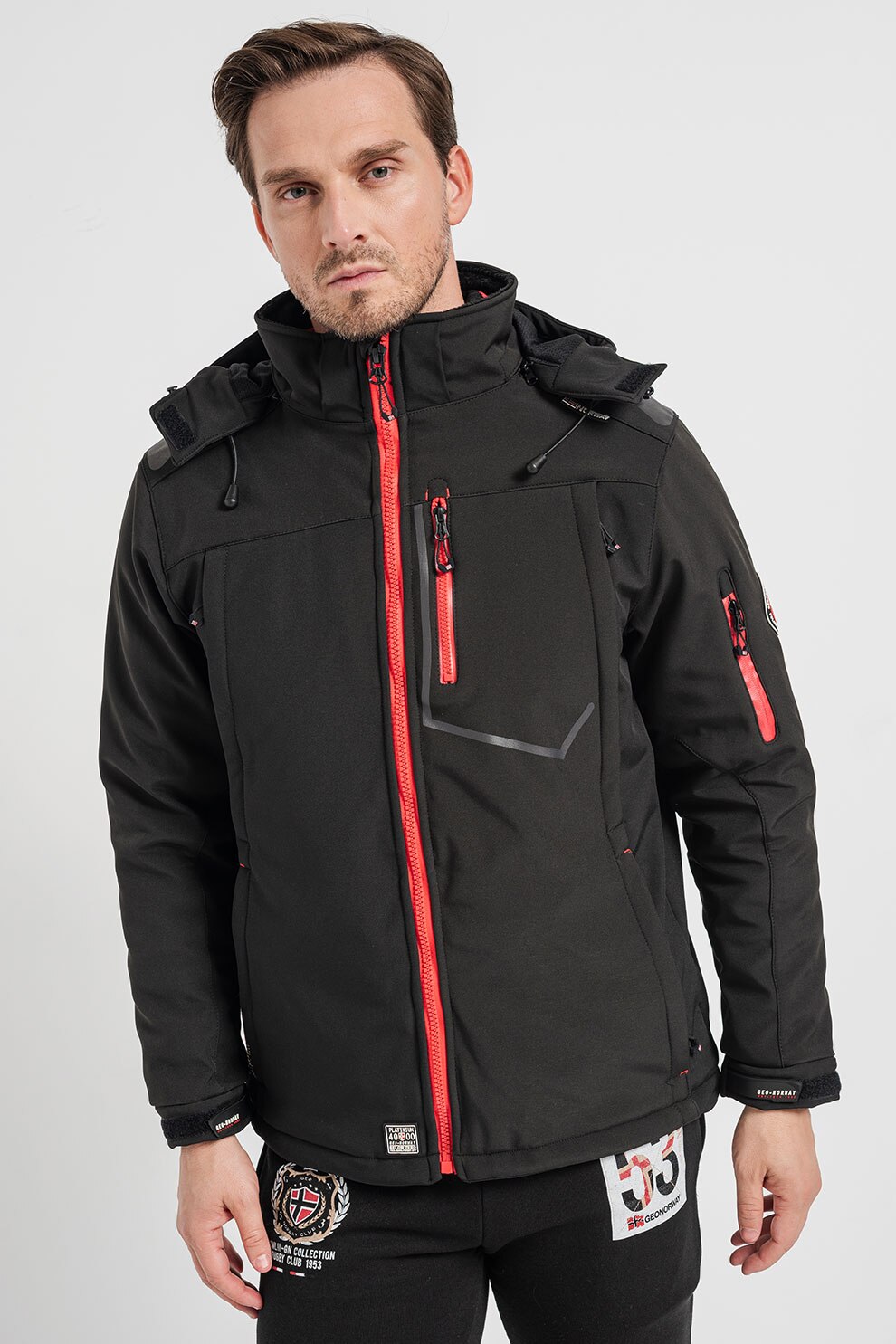 Geographical Norway, Geaca 2in1 cu gluga Tropico, Negru, M - eMAG.ro