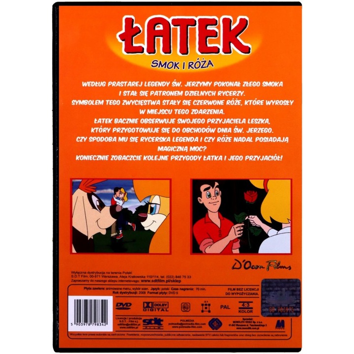 Łatek: Smok i róża [DVD]