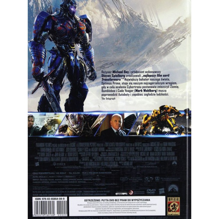 Transformers: Az utolsó lovag [DVD]