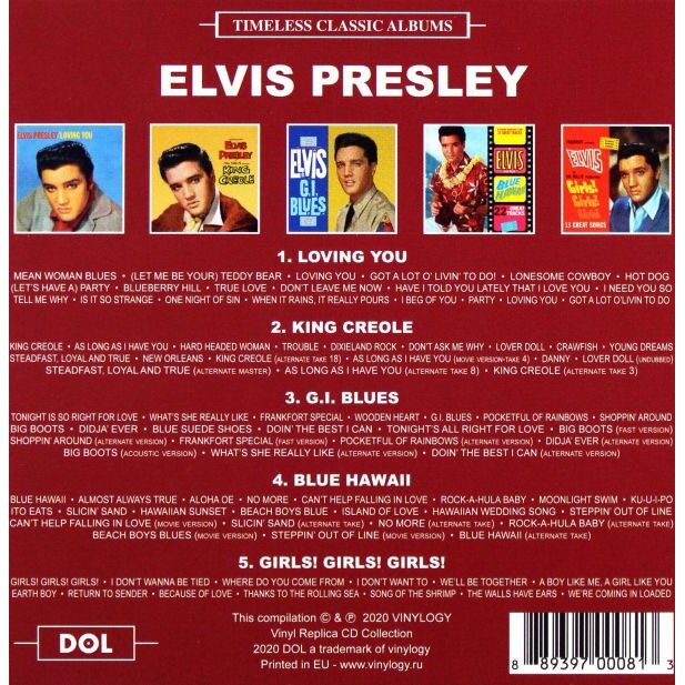 Elvis Presley Elvis At The Movies 5cd Emagro