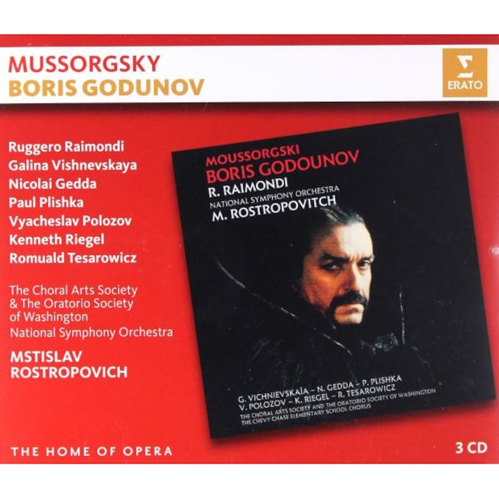 Rostropovich & Raimondi & Vishnevskaya & Gedda & Plishka & Polozov: Mussorgsky: Boris Godunov [3CD]
