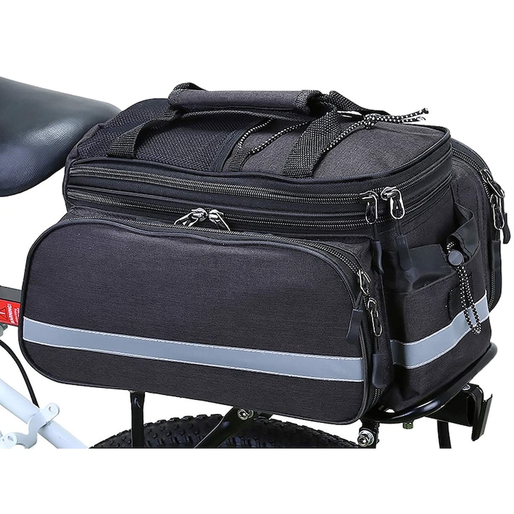 Geanta Dubla Pentru Portbagaj De Bicicleta Din Poliester 30L D329 geanta-dubla-pentru-portbagaj-de-bicicleta-din-poliester-30l-d329