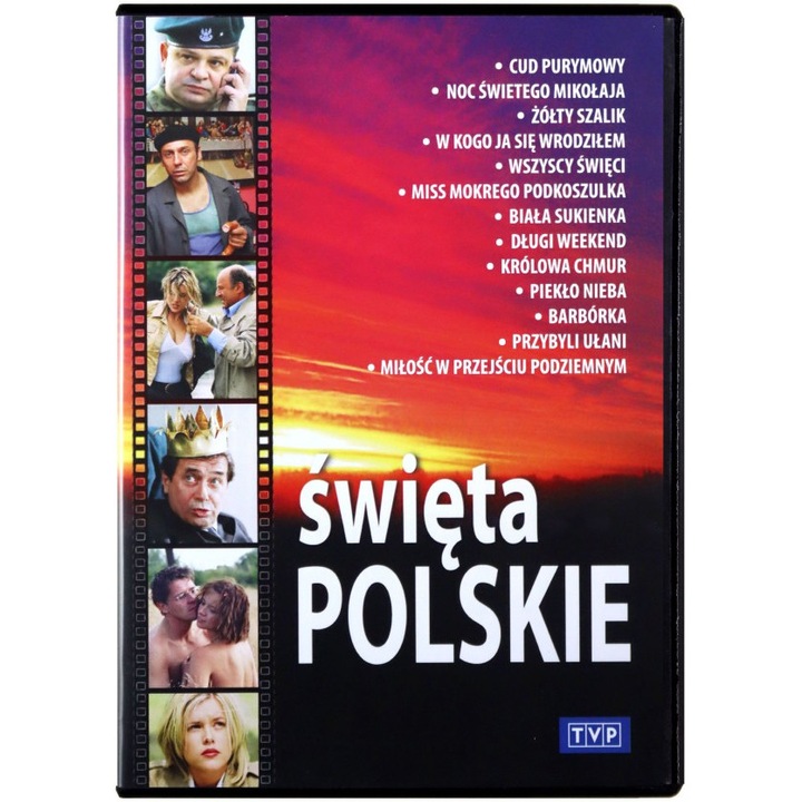 Święta Polskie: Cud Purymowy / Noc Świętego Mikołaja / Żółty szalik / W kogo ja się wrodziłem / Wszyscy święci / Miss Mokrego Podkoszulka / Biała sukienka / Długi weekend / Królowa Chmur / Piekło Niebo / Barbórka / Przybyli ułani / Miłość [4DVD]