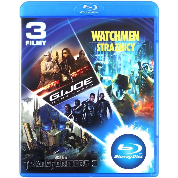 Transformers 3 / G.I. Joe: Czas Kobry / Watchmen: Strażnicy [BOX] [3xBlu-Ray]