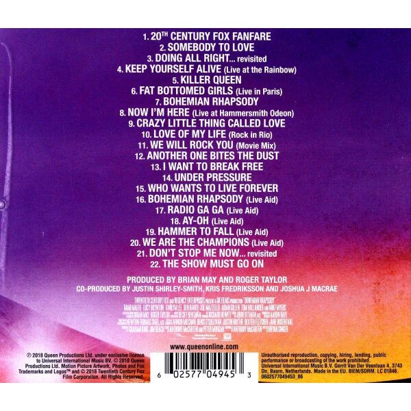 Bohemian Rhapsody soundtrack (Queen) (PL) [CD] - eMAG.bg