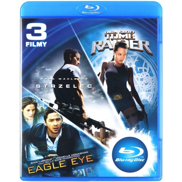 Tomb Raider / Strzelec / Eagle Eye [BOX] [3Blu-Ray]
