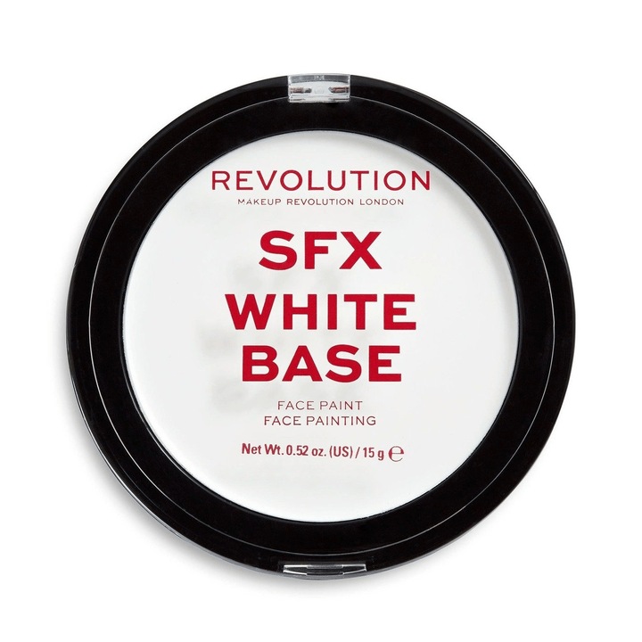 Vopsea de fata Makeup Revolution SFX White Cream, 15 g