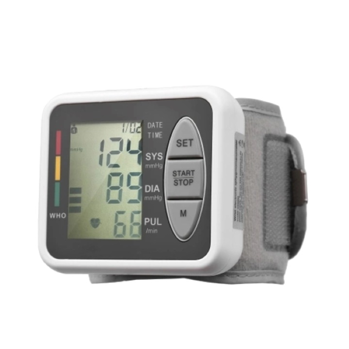 Elektromos csuklós vérnyomásmérő, műanyag tokkal 13.5-19.5 cm 2DB AAA elemmel működik