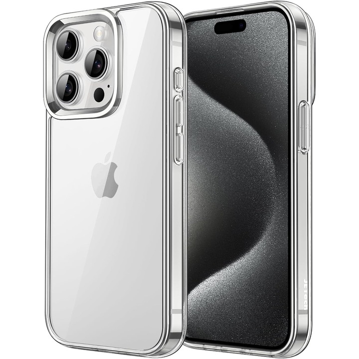 Husa pentru iPhone 15 Pro Max, Silicon Transparent, BzStore