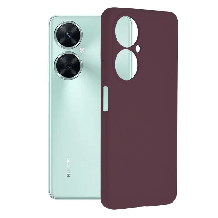Капак, съвместим с Huawei nova 11i, Premium Quality, U1431, Silicone, Intense Purple