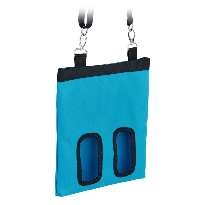 Geanta pentru fan pentru animale mici, Relaxdays, albastru/negru