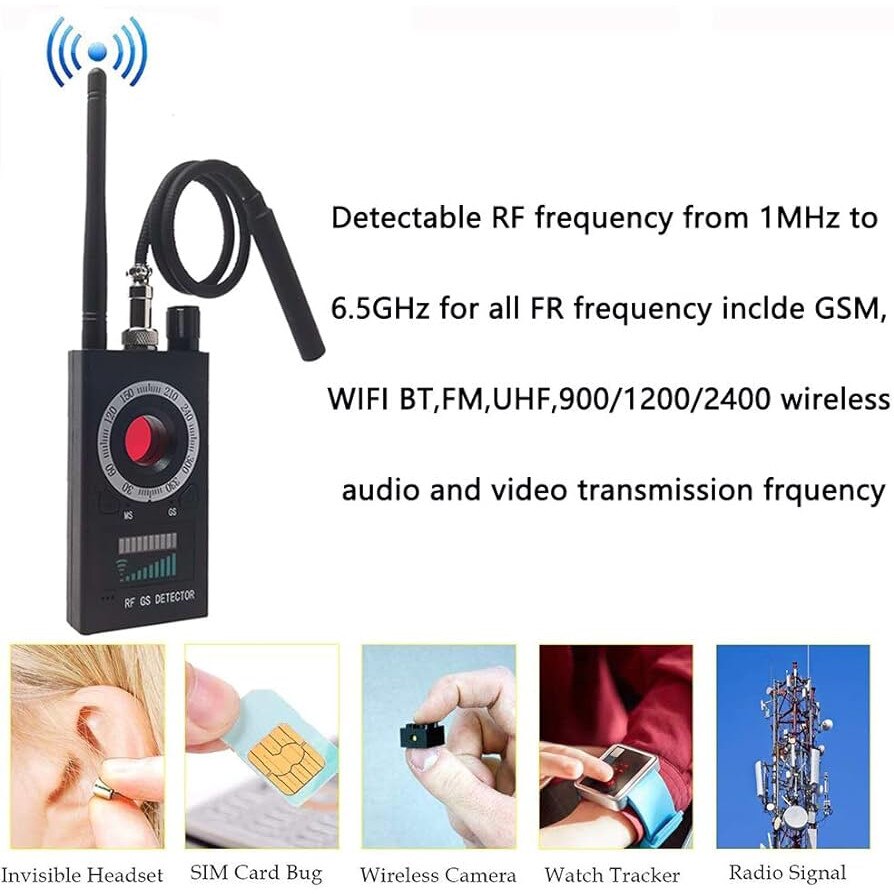 Детектор за проследяващи GPS устройства и скрити камери, анти шпионаж ...