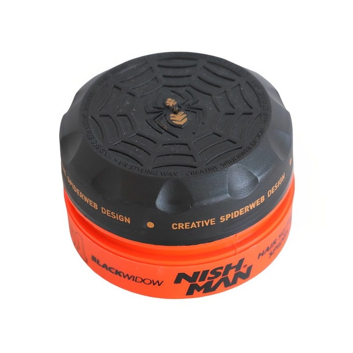 Ceara Pomada de par cu finisaj lucios, Spider Wax Blackwidow S1 150 ml, NishMan
