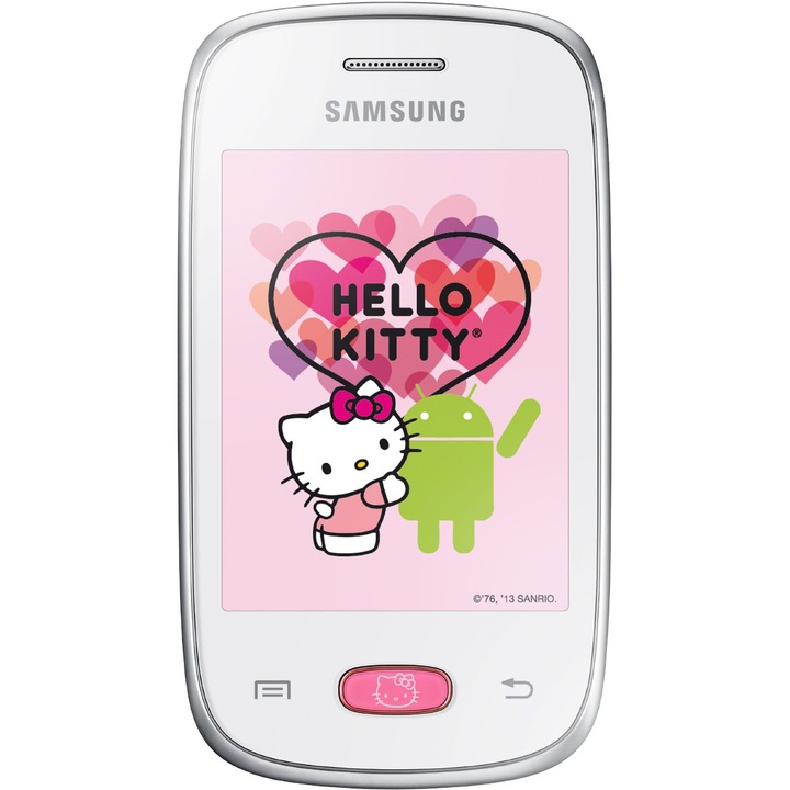 Samsung S5310 Galaxy Neo mobiltelefon, Kártyafüggetlen, Pure White Hello Kitty