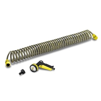 Set starter pentru irigare Karcher: Furtun in forma de spirala, 10 m, Pistol pentru stropire, Conectori Set starter pentru irigare Karcher: Furtun in forma de spirala, 10 m, Pistol pentru stropire, Conectori