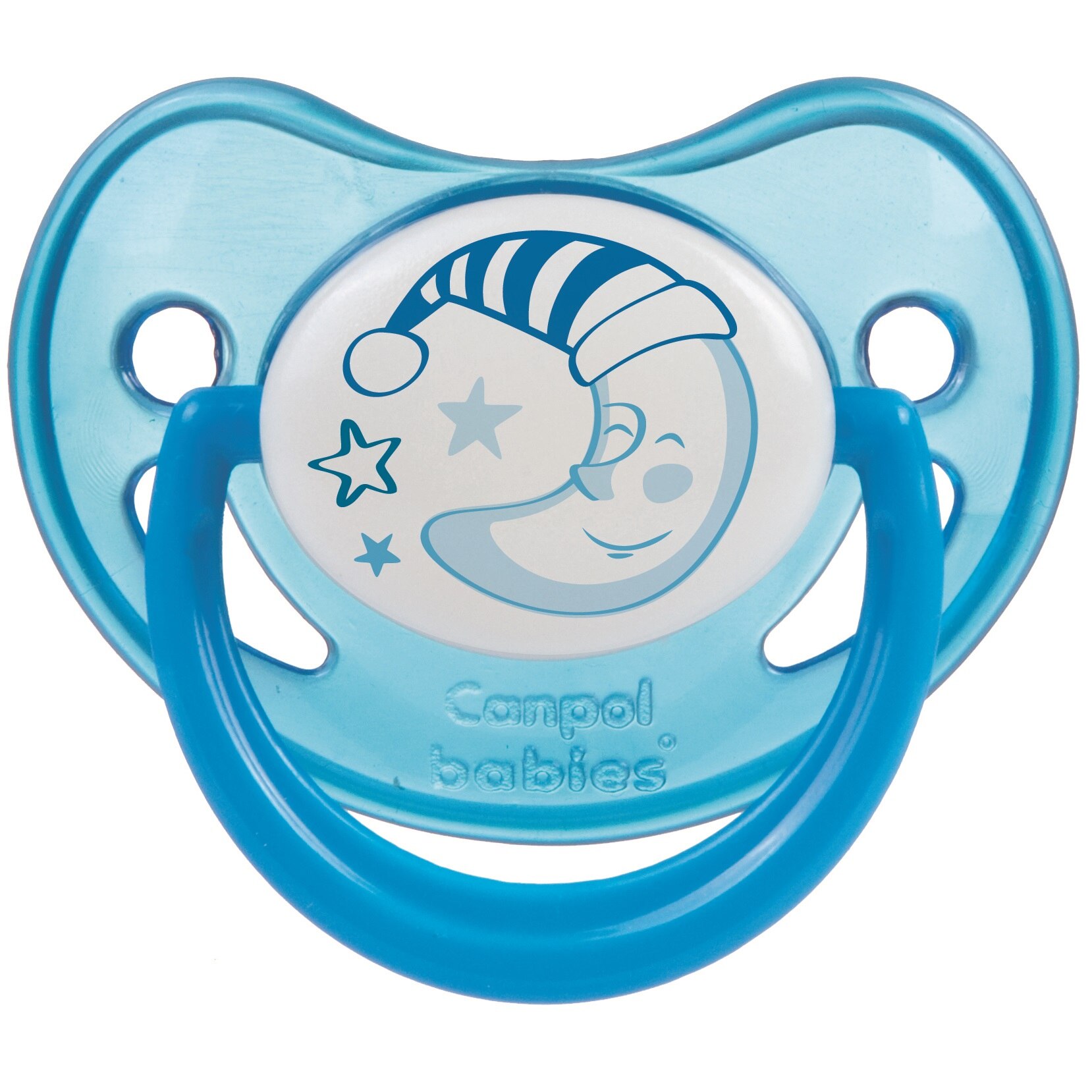 Suzeta silicon Canpol ortodontica 22/500, 0-6 luni, Albastru