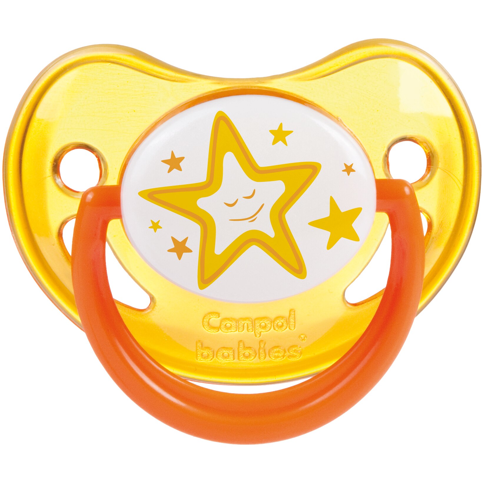 Suzeta silicon Canpol ortodontica 22/502, 18 luni +, Portocaliu