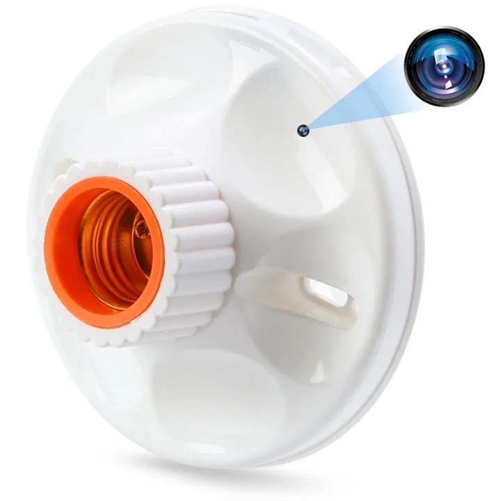 Шпионска камера в гнездо за крушка E27 iUni SB1, WiFi, 1080p, Сензор за движение