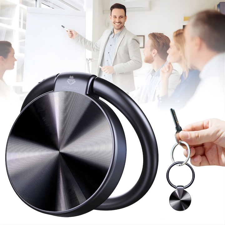 Reportofon spion compact S30, Spionescu, activare vocala, inregistrare adpcm 1536 kbps, 32 GB, reducere zgomot dsp, functie player mp3, autonomie extinsa si design discret, negru