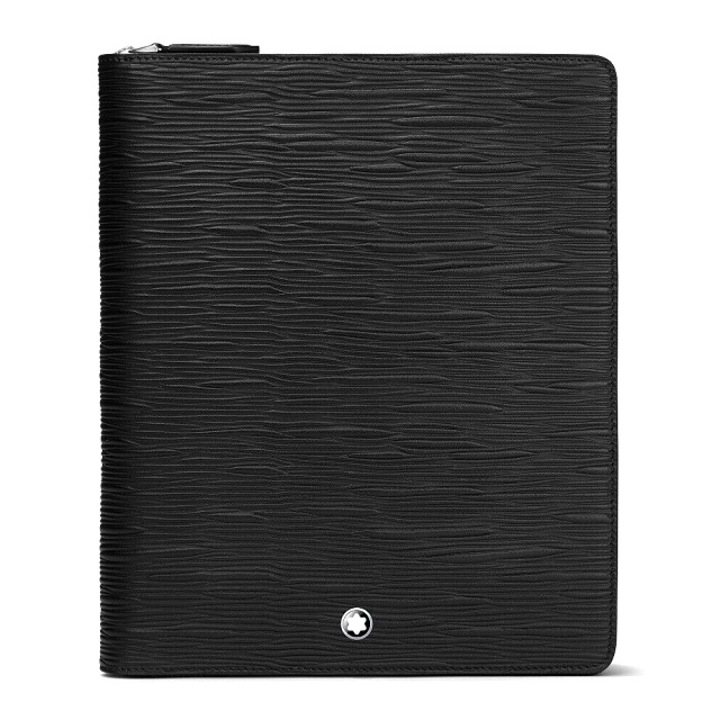 Portofel tip caiet Montblanc pentru barbati 130907 negru 24x19x2cm
