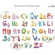 Образователен декоративен стикер за детската или класната стая, модел: Букви от азбуката, многоповърхностен самозалепващ се, размери 90х30 см, луксер