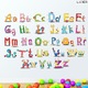Образователен декоративен стикер за детската или класната стая, модел: Букви от азбуката, многоповърхностен самозалепващ се, размери 90х30 см, луксер