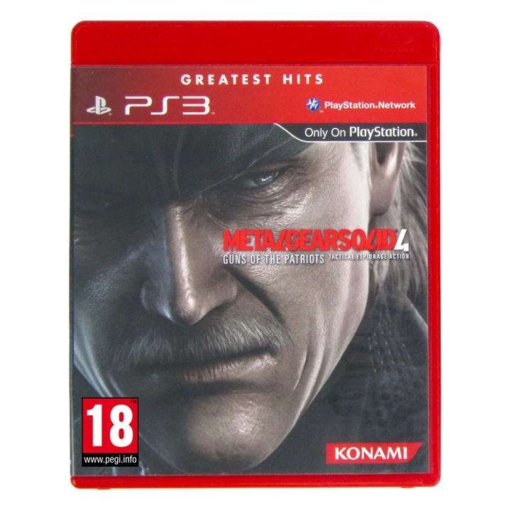 Игра Konami Metal Gear Solid 4 Guns Of The Patriots Greatest Hits, за PlayStation 3