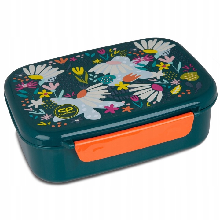 Кутия за обяд, Coolpack, модел Sunny Day, с отделения, 18x14x6 см, Зелена