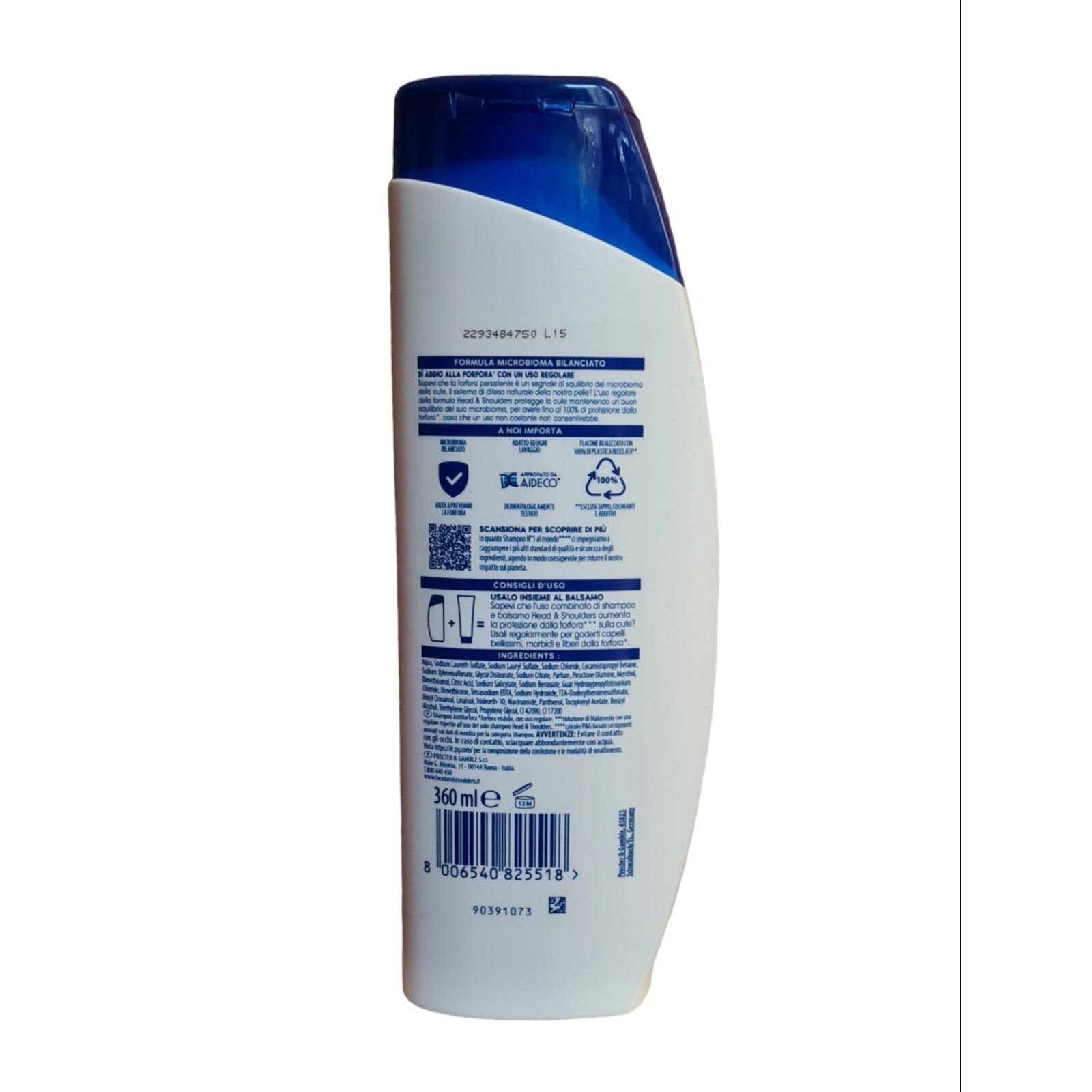 Шампоан против пърхот Head&Shoulders Menthol Fresh, 360 мл - eMAG.bg