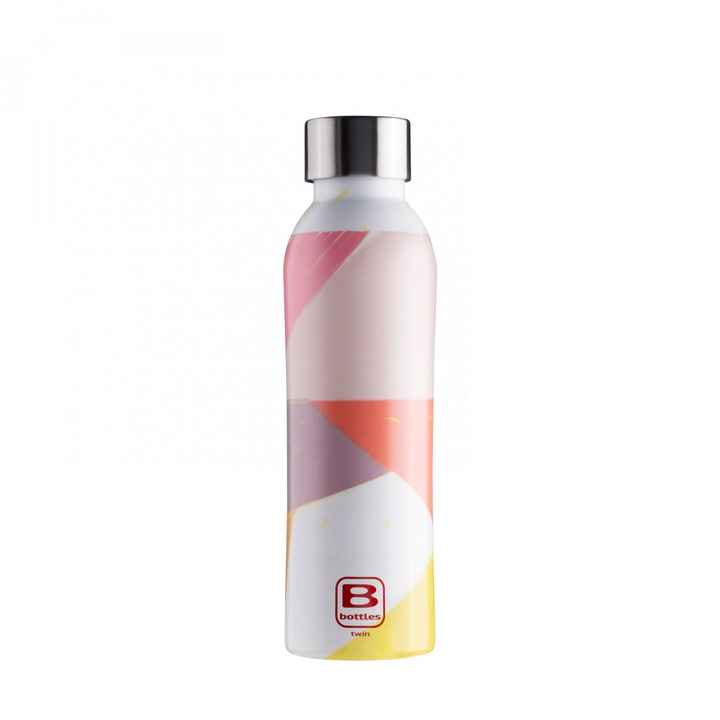 Termos Casa Bugatti, B Bottles Cromatica, 500 ml, pereti triplustratificati, pastreaza bauturile calde 12 h si cele reci 36 h, otel inoxidabil, fara BPA, eco-friendly, multicolor