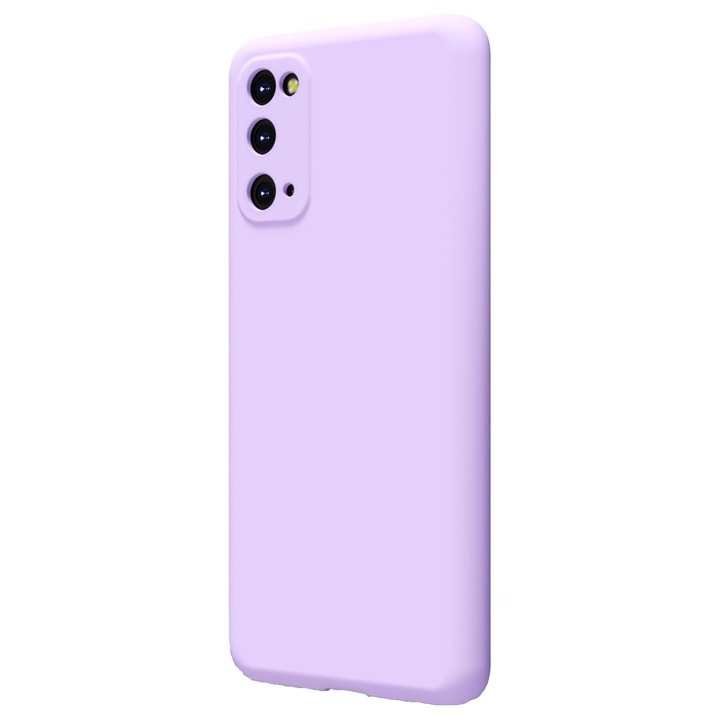 Husa protectie compatibila cu Samsung Galaxy S20 FE, slim, silicon Mov, interior din microfibra, protectie camera, protectie ecran, ISAG
