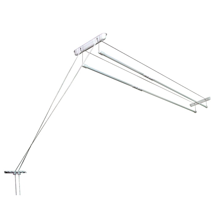 Таванен сушилник за дрехи Зиесто, 2 съставни пръта, 2,20м
