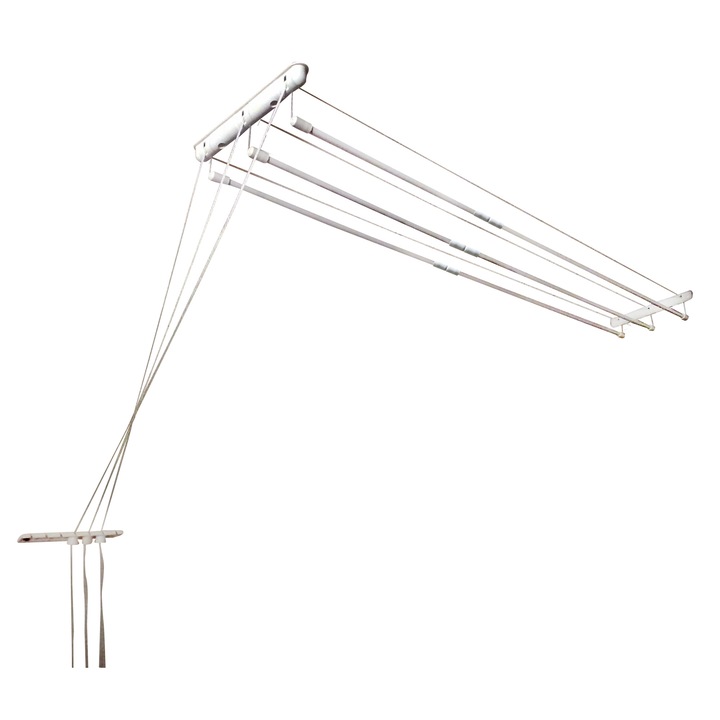 Таванен сушилник за дрехи Зиесто, 3 съставни пръта, 2,20м