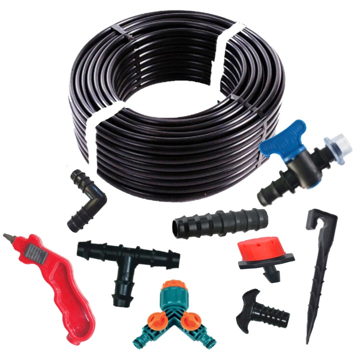 Set furtun orb irigatii prin picurare 100 mt