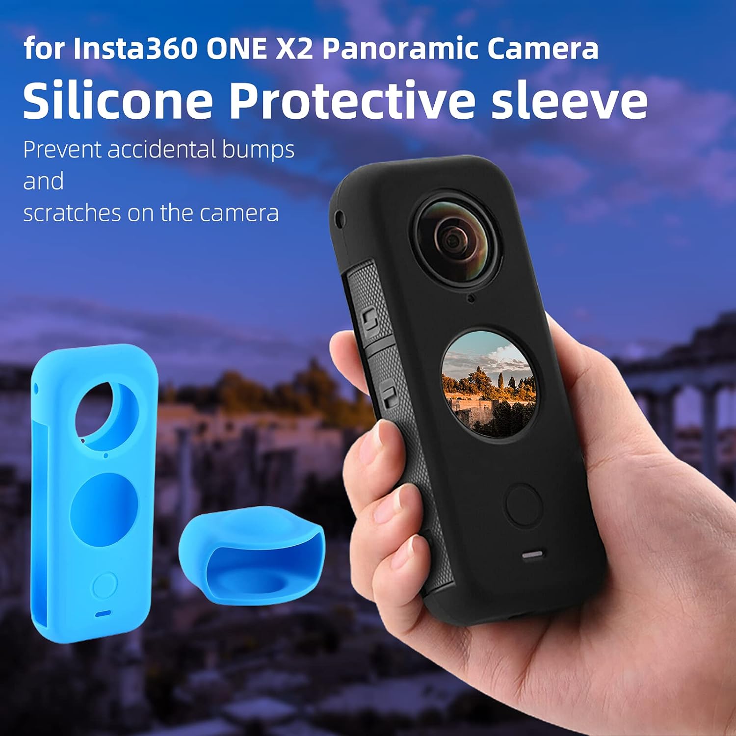 Carcasa protectie pentru Insta360 ONE X2 cu Protectie lentile