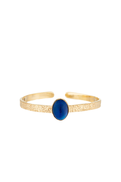 Lazuli karkötő, Moonstone, Lapis Lazulival díszítve