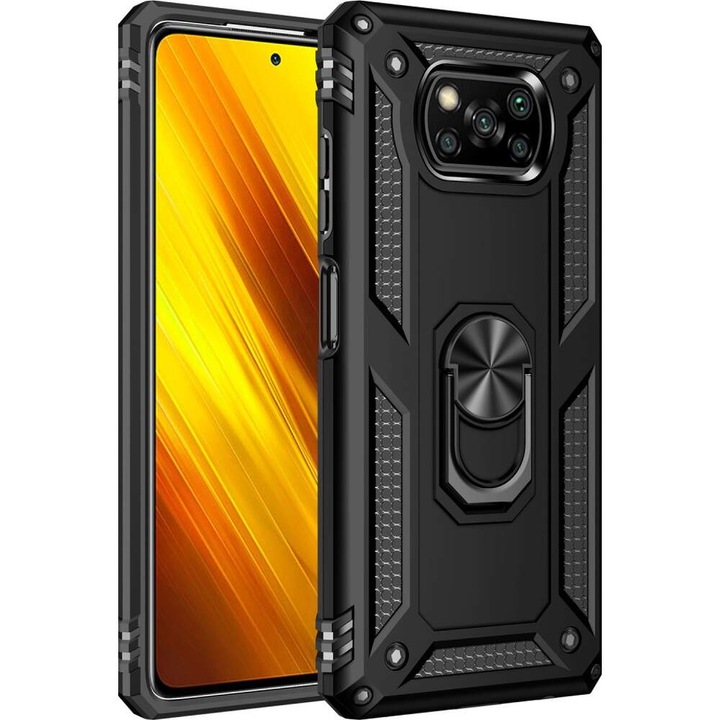 Защитен калъф за Xiaomi Poco X3 NFC / Poco X3 Pro / Poco X3, Hybrid Ring Kickstand, с пръстен, TPU