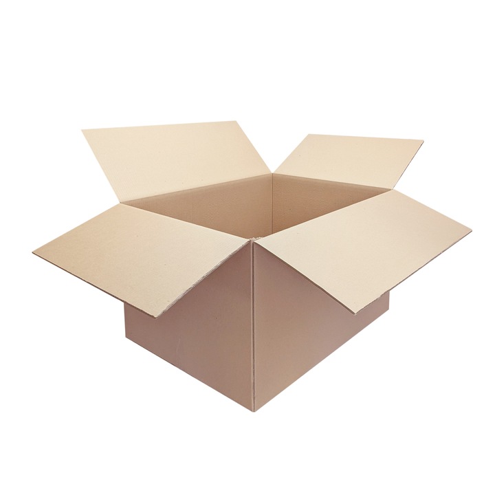 Set 10 bucati cutii clasice, din carton 5 straturi natur, 600x400x400 mm