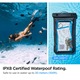Husa de Protectie RAO Compatibila cu T (2 Pack) Waterproof Case A601 (Amp04523) Ipx8, For Phone 3.5 7" Black, din Policarbonat, Rezistenta la Apa, Multicolor