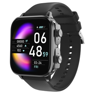 Ceas smartwatch ZEEVOS cu casti bluetooth incorporate, monitorizare activitati fizice, ritm cardiac, tensiune arteriala, pedometru, calorii, compatibililitate universala