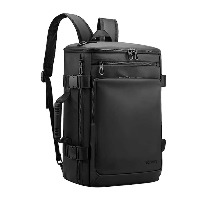 Dollcini, раница за лаптоп, водоустойчива бизнес чанта за работа, подходяща за 17" компютър, 429811, черна